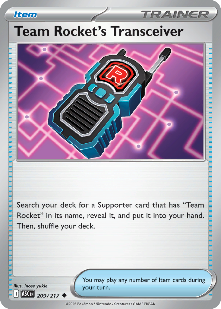 Team Rocket's Transceiver 209/217 — English Pokémon Ascended Heroes (2026)