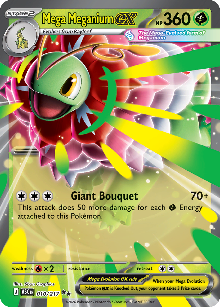 Mega Meganium ex 10/217 — English Pokémon Ascended Heroes (2026)