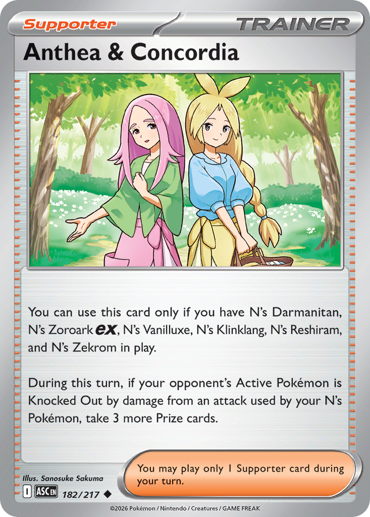 Anthea & Concordia 182/217 — English Pokémon Ascended Heroes (2026)