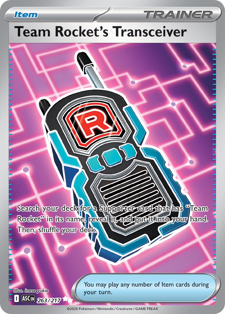 Team Rocket's Transceiver 263/217 — English Pokémon Ascended Heroes (2026)