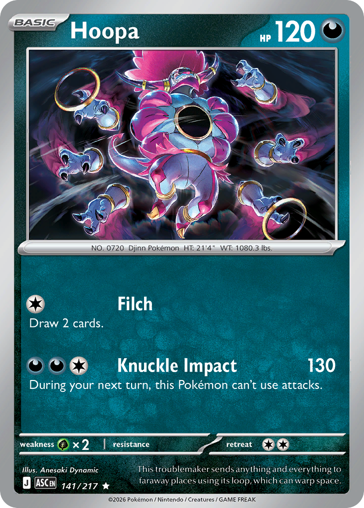 Hoopa 141/217 — English Pokémon Ascended Heroes (2026)
