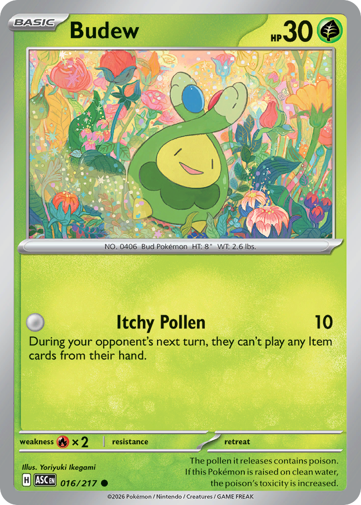 Budew 16/217 — English Pokémon Ascended Heroes (2026)