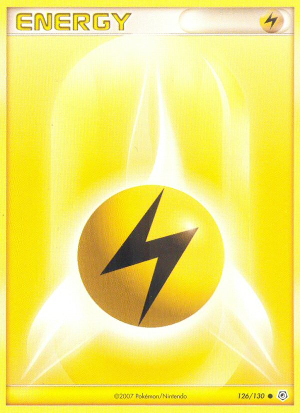 Lightning Energy 126/130 Pokémon Diamond & Pearl (2007) English card — catalogue reference