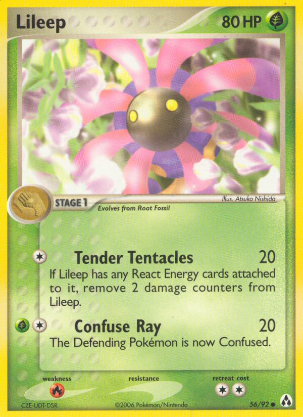 Lileep 56/92 Pokémon EX Legend Maker (2006) English card — catalogue reference