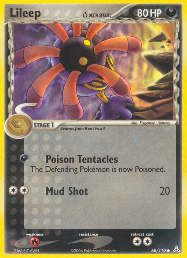 Lileep δ 68/110 Pokémon EX Holon Phantoms (2006) English card — catalogue reference