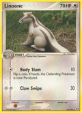 Linoone 34/106 Pokémon EX Emerald (2005) English card — catalogue reference