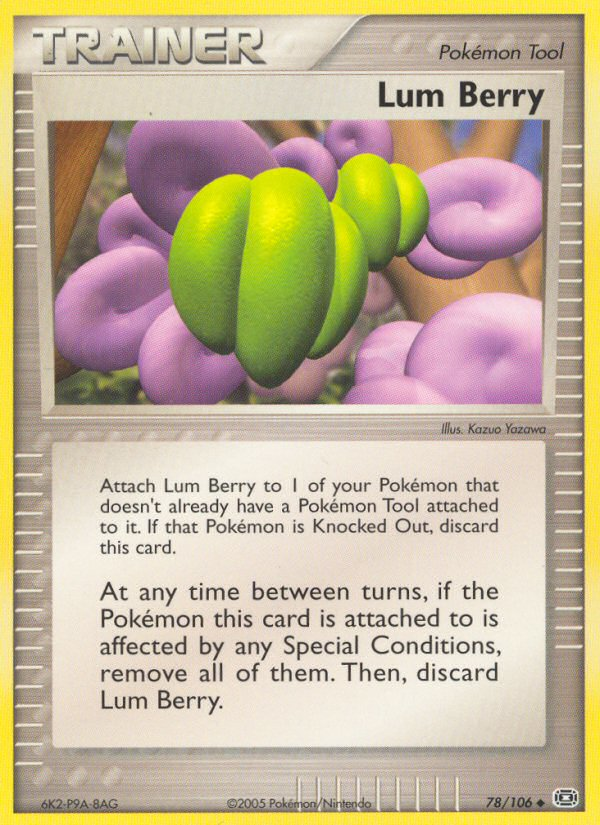 Lum Berry 78/106 Pokémon EX Emerald (2005) English card — catalogue reference