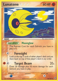 Lunatone 36/107 Pokémon EX Deoxys (2005) English card — catalogue reference