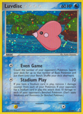 Luvdisc 7/100 Pokémon EX Crystal Guardians (2006) English card — catalogue reference