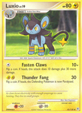 Luxio 52/130 Pokémon Diamond & Pearl (2007) English card — catalogue reference