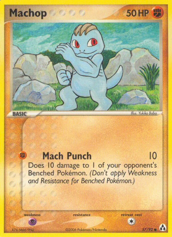 Machop 57/92 Pokémon EX Legend Maker (2006) English card — catalogue reference