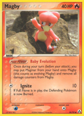 Magby 58/92 Pokémon EX Legend Maker (2006) English card — catalogue reference