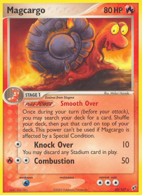 Magcargo 20/107 Pokémon EX Deoxys (2005) English card — catalogue reference