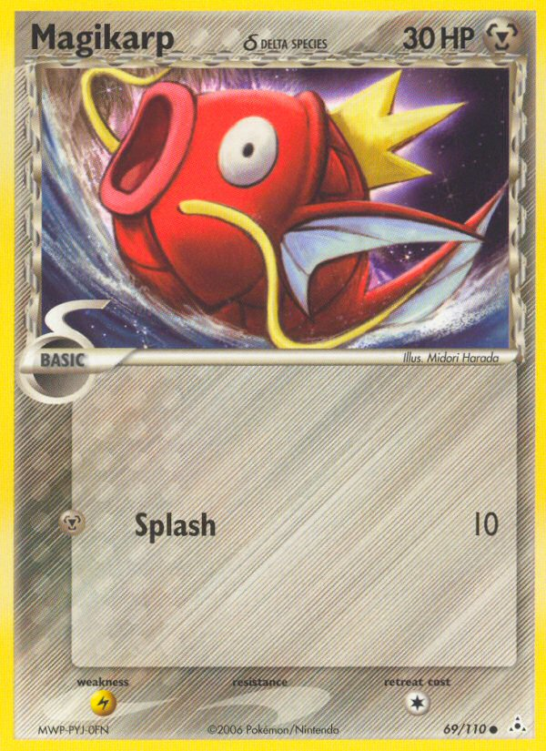 Magikarp δ 69/110 Pokémon EX Holon Phantoms (2006) English card — catalogue reference