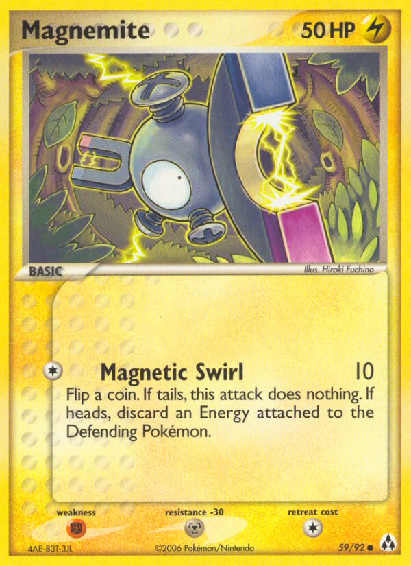 Magnemite 59/92 Pokémon EX Legend Maker (2006) English card — catalogue reference