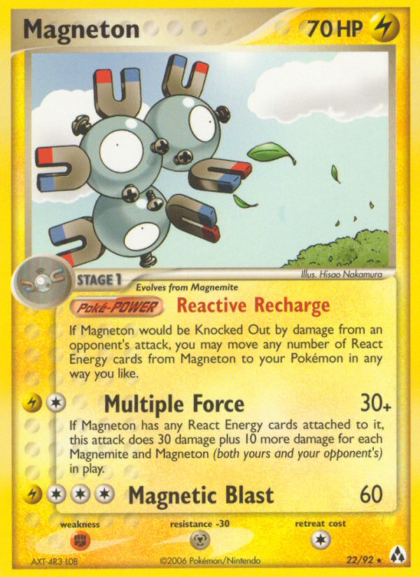Magneton 22/92 Pokémon EX Legend Maker (2006) English card — catalogue reference