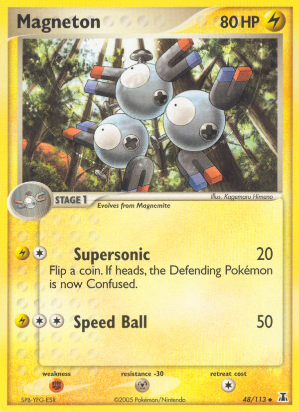 Magneton 48/113 Pokémon EX Delta Species (2005) English card — catalogue reference