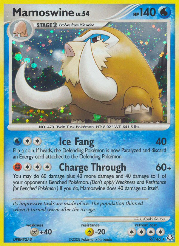 Mamoswine 9/146 Pokémon Legends Awakened (2008) English card — catalogue reference