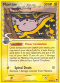 Mantine δ 20/101 Pokémon EX Dragon Frontiers (2006) English card — catalogue reference