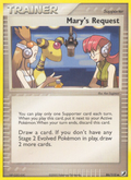 Mary's Request 86/115 Pokémon EX Unseen Forces (2005) English card — catalogue reference