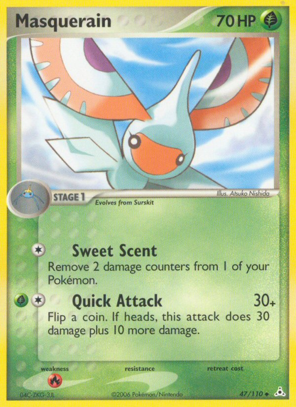 Masquerain 47/110 Pokémon EX Holon Phantoms (2006) English card — catalogue reference