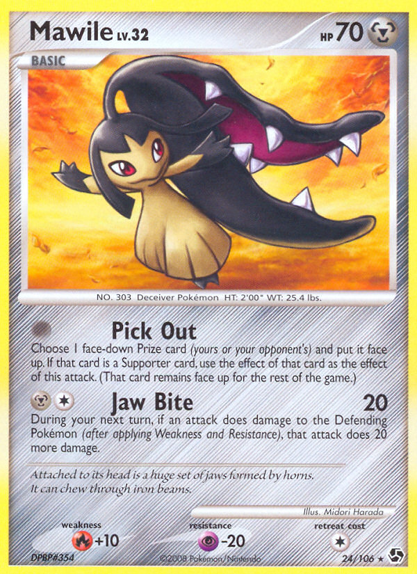 Mawile 24/106 Pokémon Great Encounters (2008) English card — catalogue reference