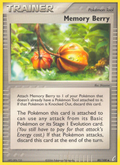 Memory Berry 80/100 Pokémon EX Crystal Guardians (2006) English card — catalogue reference
