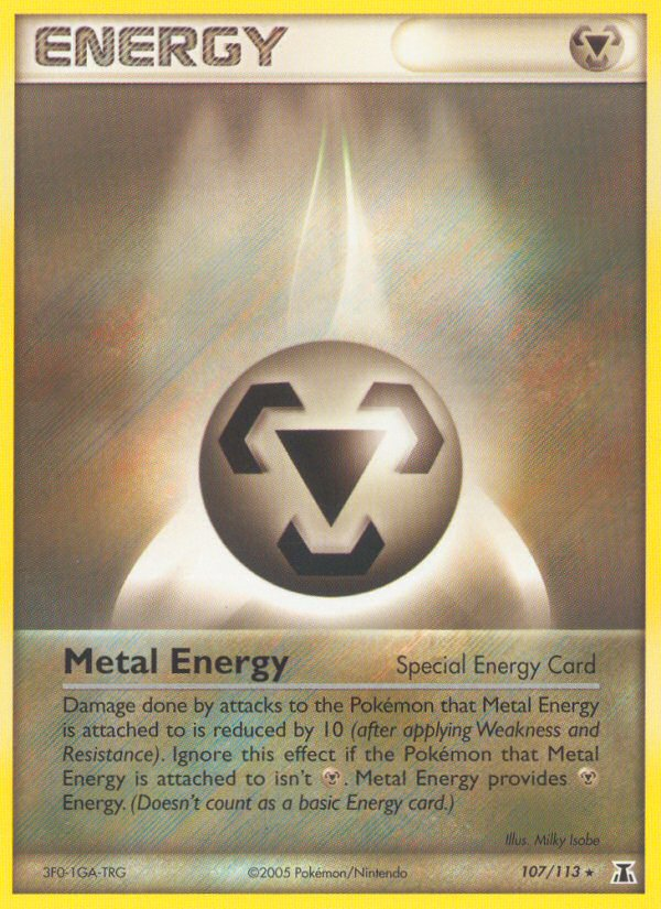 Metal Energy 107/113 Pokémon EX Delta Species (2005) English card — catalogue reference