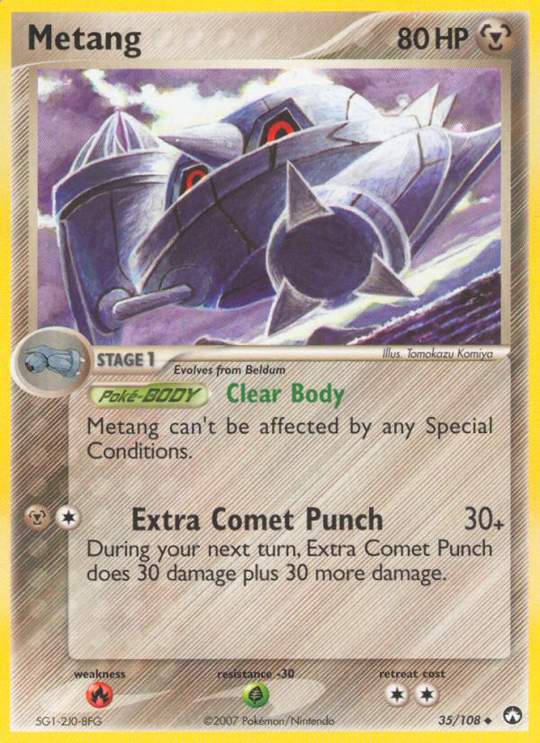 Metang 35/108 Pokémon EX Power Keepers (2007) English card — catalogue reference