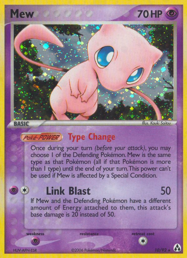 Mew 10/92 Pokémon EX Legend Maker (2006) English card — catalogue reference