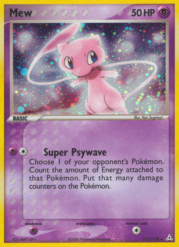 Mew 111/110 Pokémon EX Holon Phantoms (2006) English card — catalogue reference