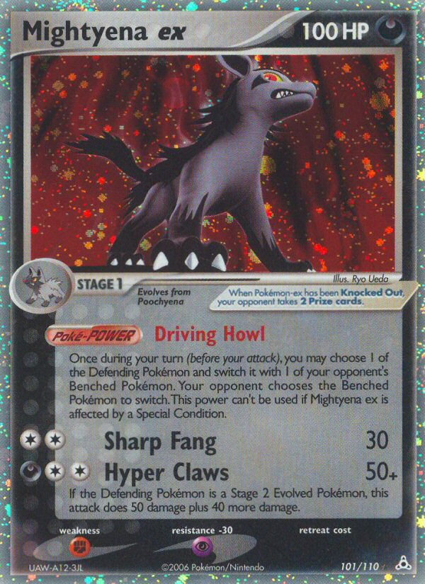 Mightyena ex 101/110 Pokémon EX Holon Phantoms (2006) English card — catalogue reference
