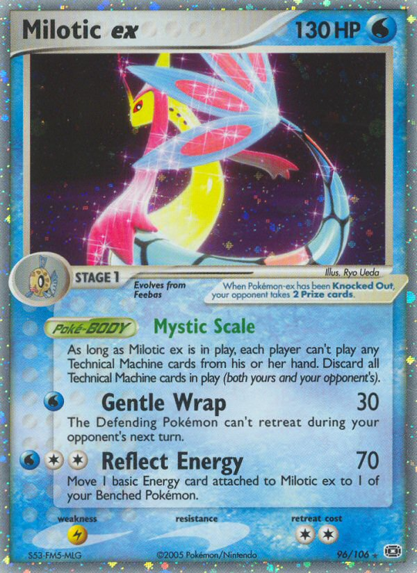 Milotic ex 96/106 Pokémon EX Emerald (2005) English card — catalogue reference