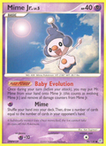 Mime Jr. 90/130 Pokémon Diamond & Pearl (2007) English card — catalogue reference