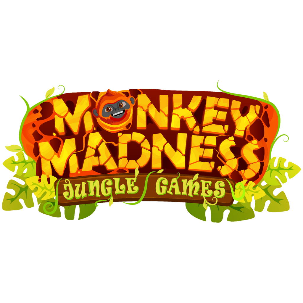 Monkey Madness Jungle Games official illustrated logo