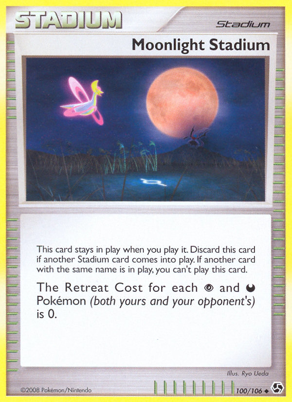 Moonlight Stadium 100/106 Pokémon Great Encounters (2008) English card — catalogue reference
