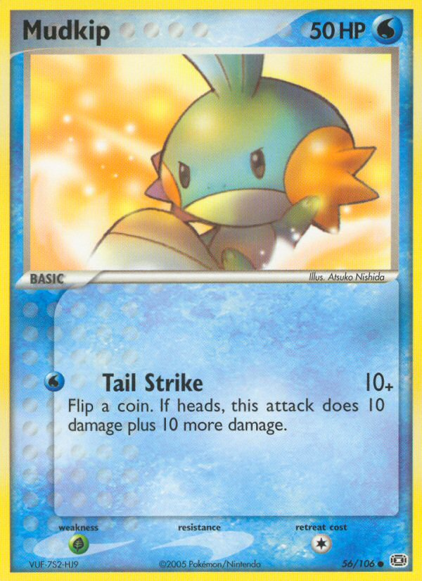 Mudkip 56/106 Pokémon EX Emerald (2005) English card — catalogue reference
