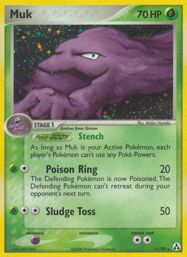 Muk 11/92 Pokémon EX Legend Maker (2006) English card — catalogue reference