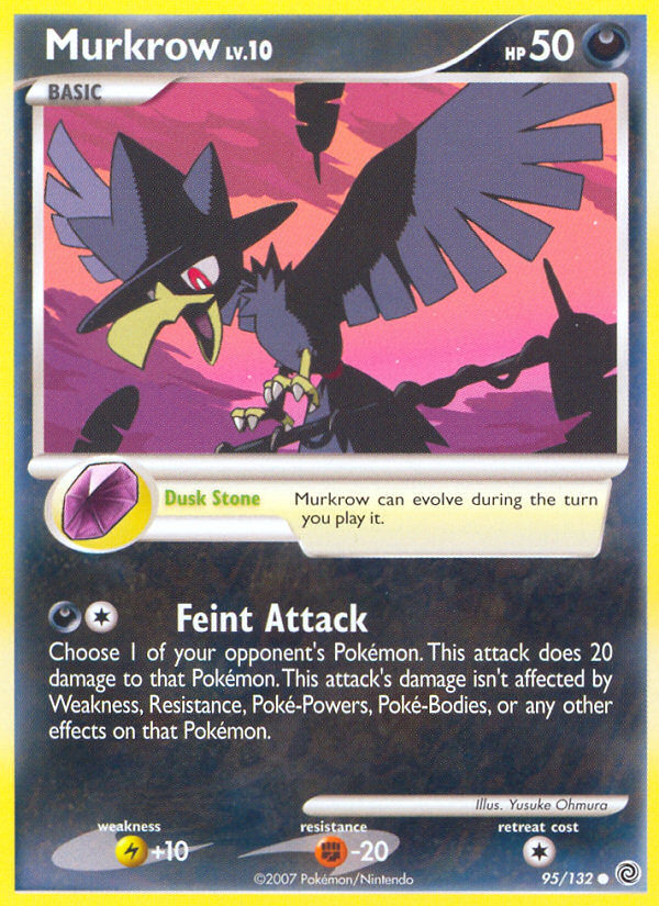 Murkrow 95/132 Pokémon Secret Wonders (2007) English card — catalogue reference