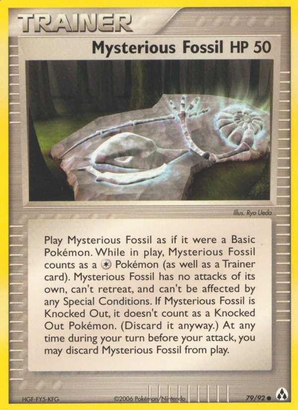 Mysterious Fossil 79/92 Pokémon EX Legend Maker (2006) English card — catalogue reference