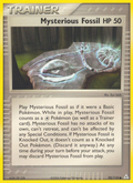 Mysterious Fossil 92/110 Pokémon EX Holon Phantoms (2006) English card — catalogue reference