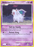 Nidoran ♀ 91/123 Pokémon Mysterious Treasures (2007) English card — catalogue reference