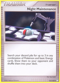 Night Maintenance 113/123 Pokémon Mysterious Treasures (2007) English card — catalogue reference