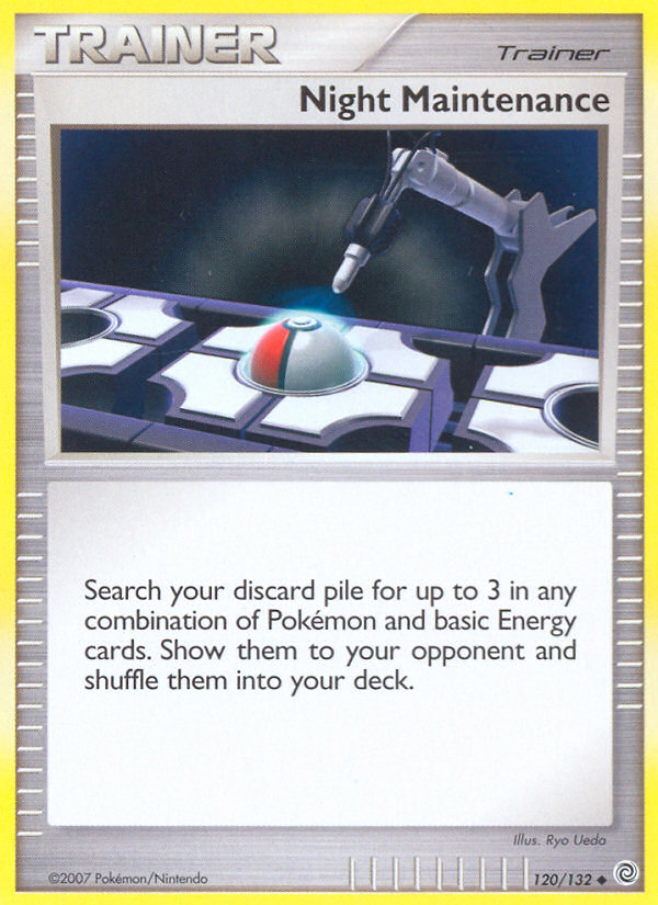 Night Maintenance 120/132 Pokémon Secret Wonders (2007) English card — catalogue reference