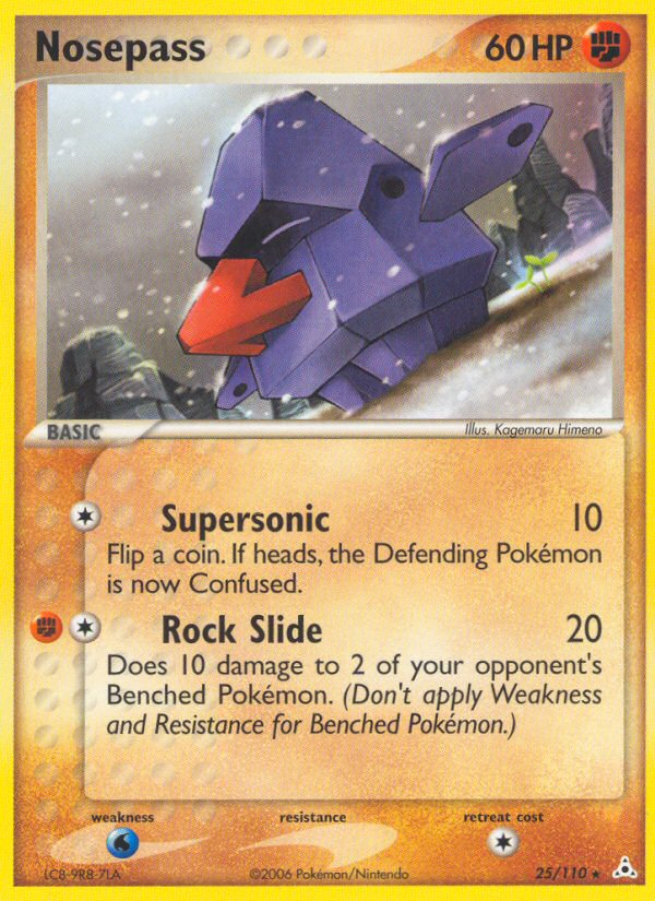Nosepass 25/110 Pokémon EX Holon Phantoms (2006) English card — catalogue reference
