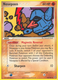 Nosepass 42/107 Pokémon EX Deoxys (2005) English card — catalogue reference