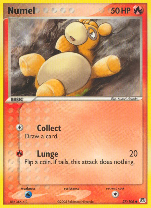 Numel 57/106 Pokémon EX Emerald (2005) English card — catalogue reference