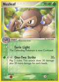 Nuzleaf 43/107 Pokémon EX Deoxys (2005) English card — catalogue reference
