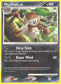 Nuzleaf 57/130 Pokémon Diamond & Pearl (2007) English card — catalogue reference