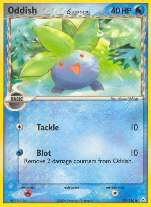 Oddish δ 73/110 Pokémon EX Holon Phantoms (2006) English card — catalogue reference